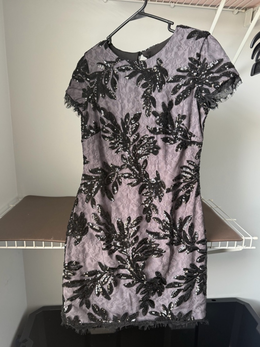 Dress the population Valerie Mini Sequin Dress size S